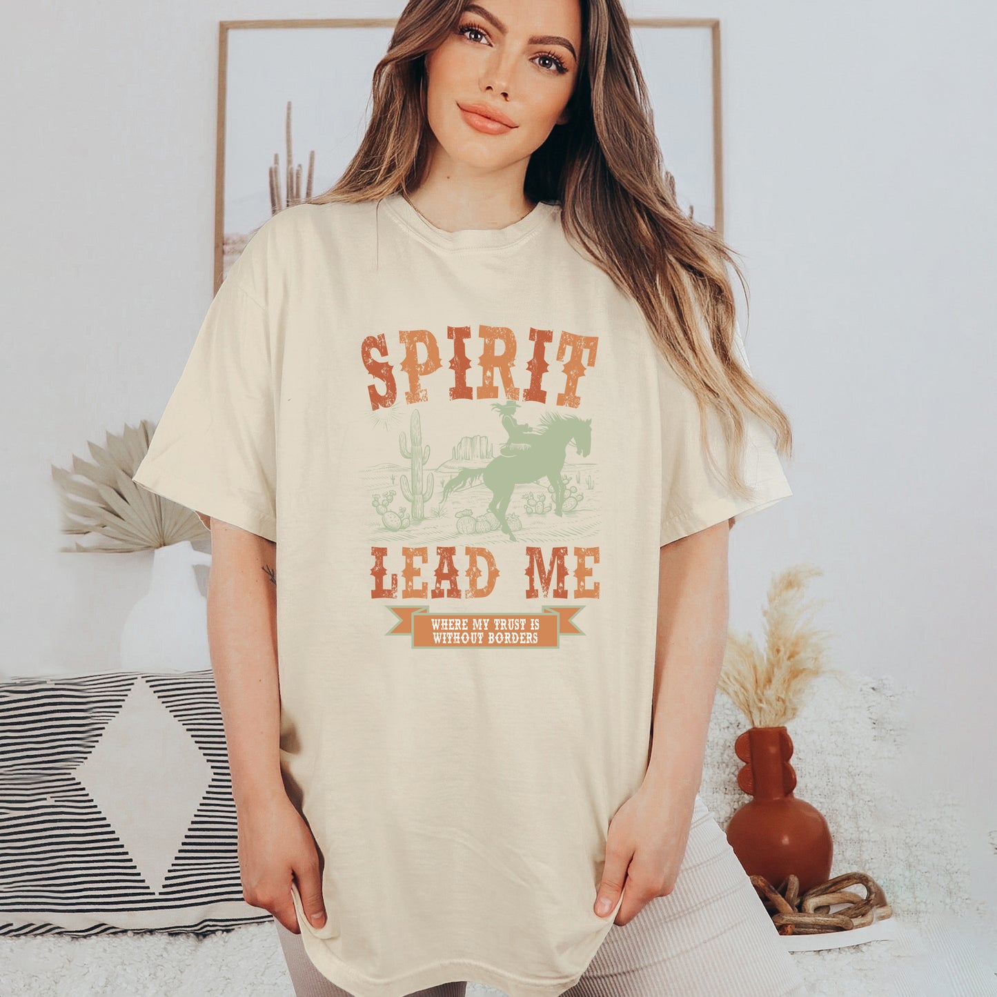 Spirit Lead Me Western | Garment Dyed Tee