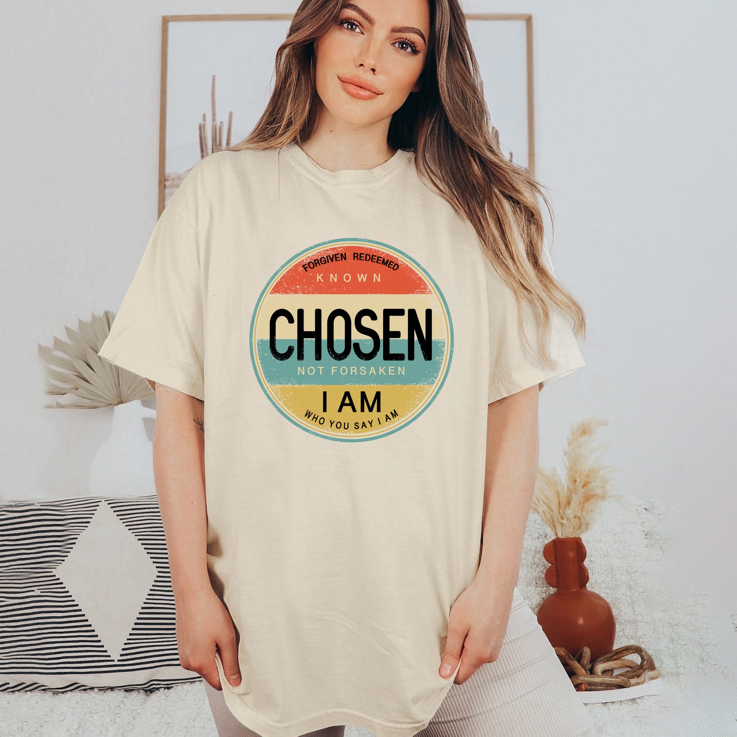 Chosen Not Forsaken Colorful | Garment Dyed Tee