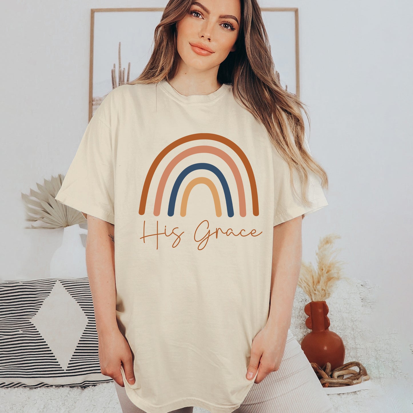 His Grace Rainbow | Garment Dyed Tee