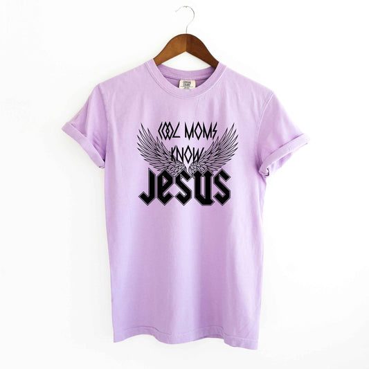 Cool Moms Know Jesus Wings | Garment Dyed Tee