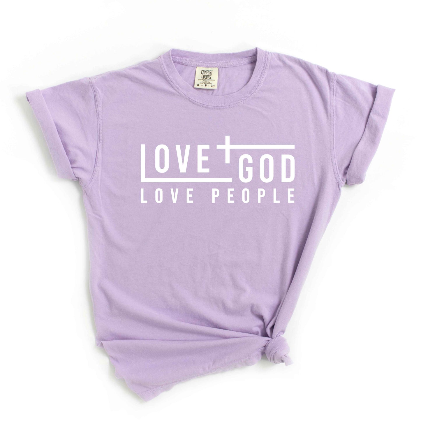 Love God Love People | Garment Dyed Tee
