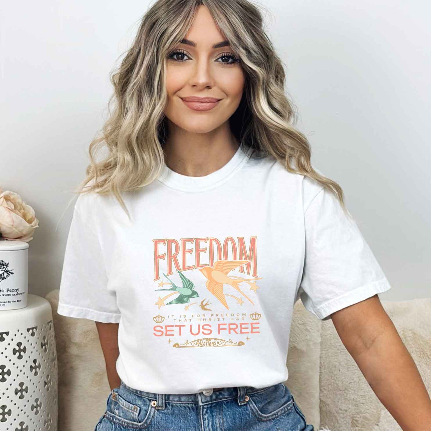 Set Us Free | Garment Dyed Tee