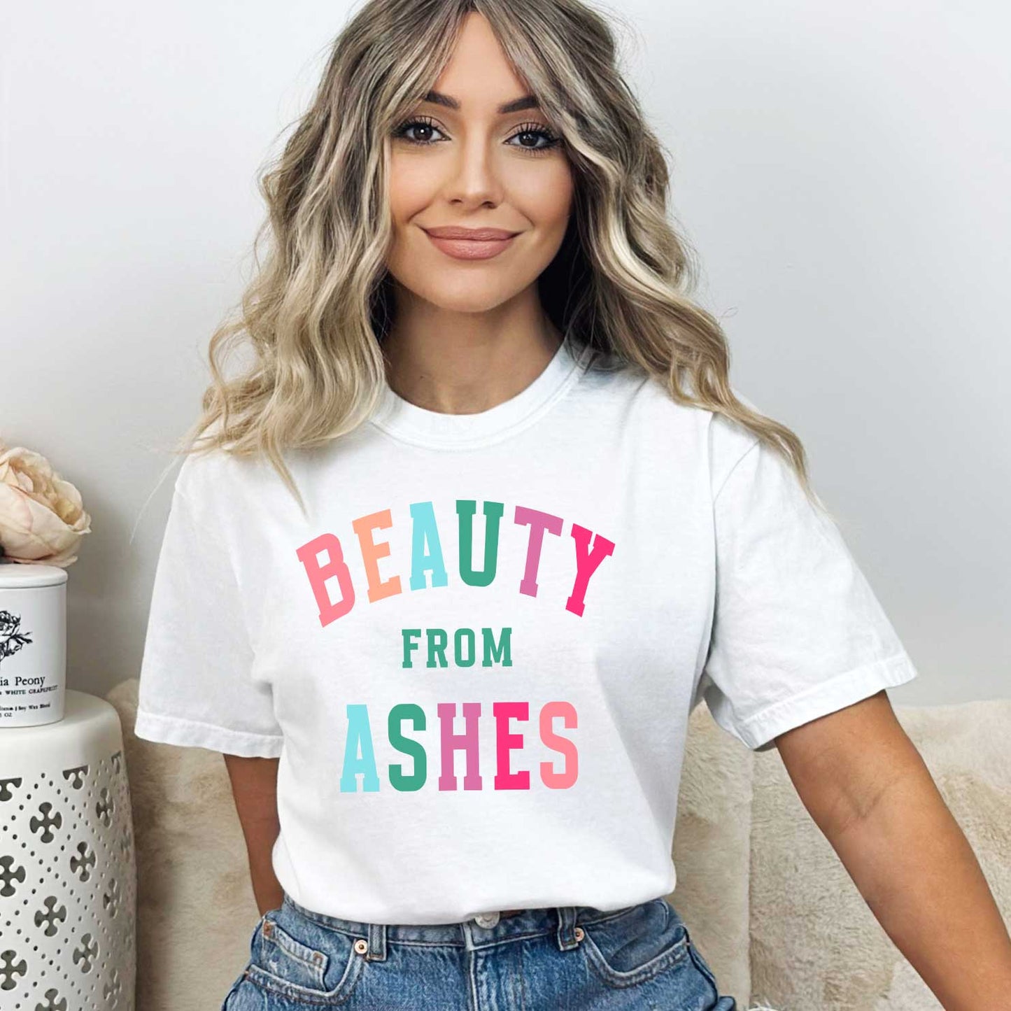 Beauty From Ashes Colorful | Garment Dyed Tee