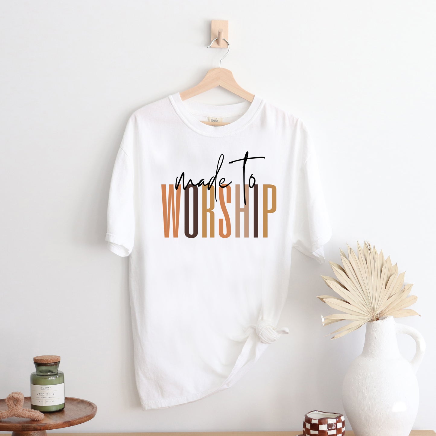 Made To Worship Cursive | Garment Dyed Tee