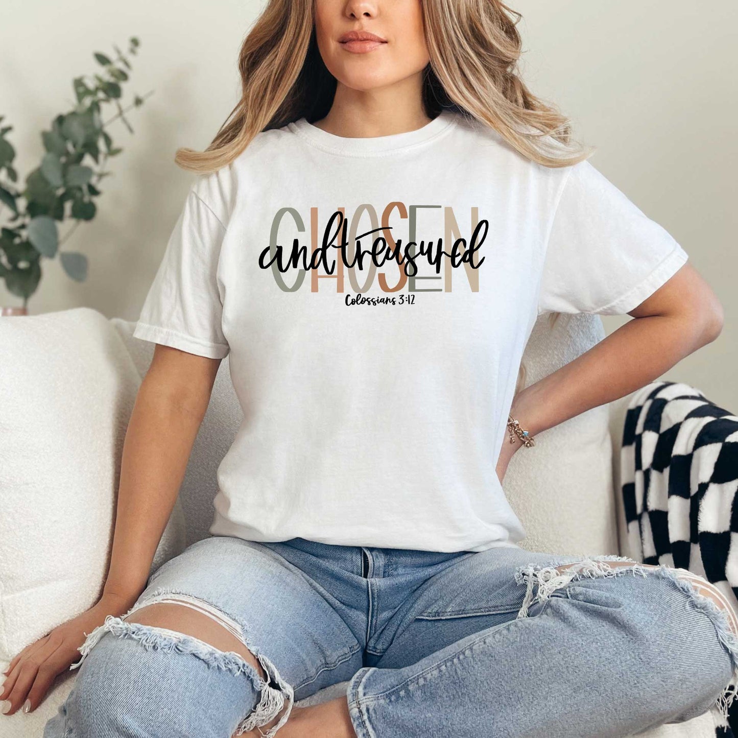 Boho Chosen And Treasured | Garment Dyed Tee