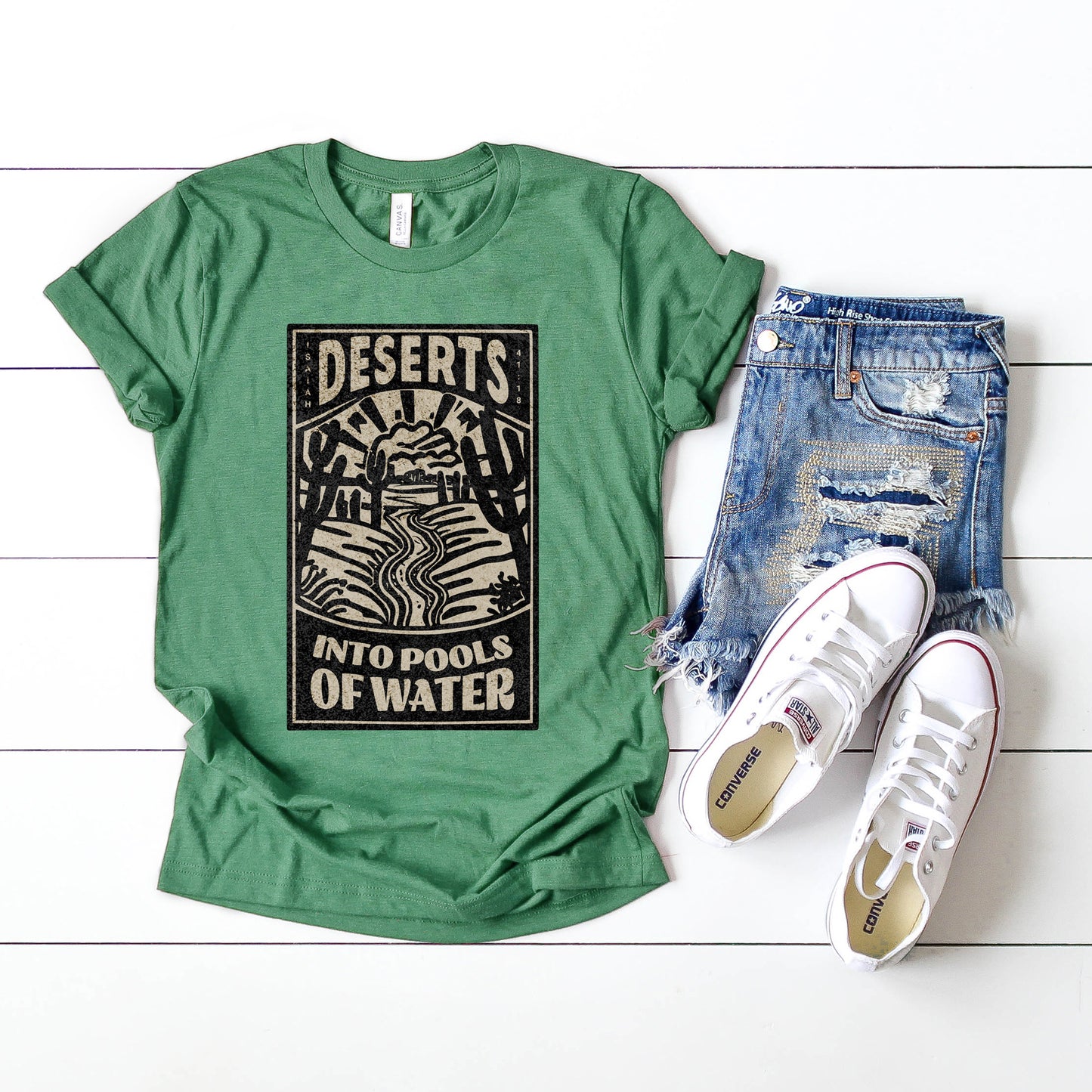 Deserts Into Pools of Water | Short Sleeve Crew Neck