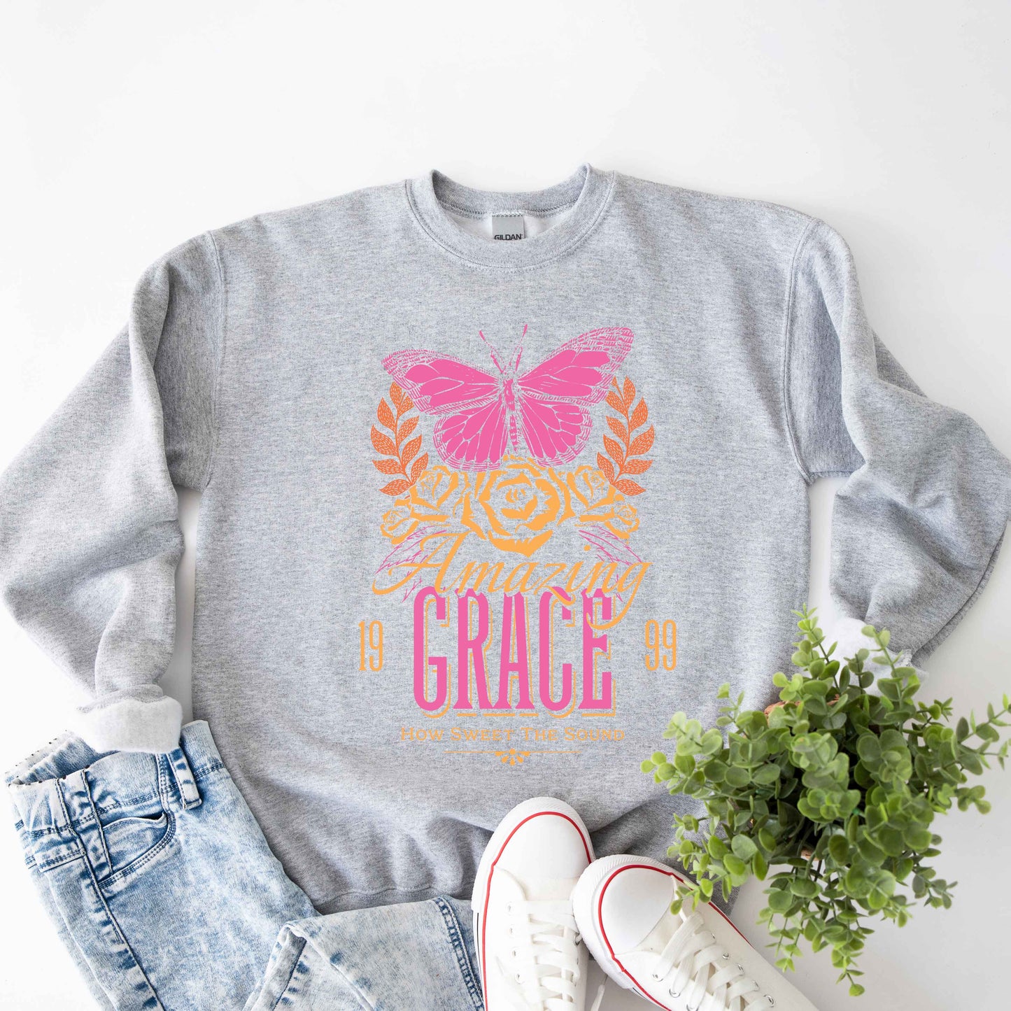 Amazing Grace Butterfly | Sweatshirt