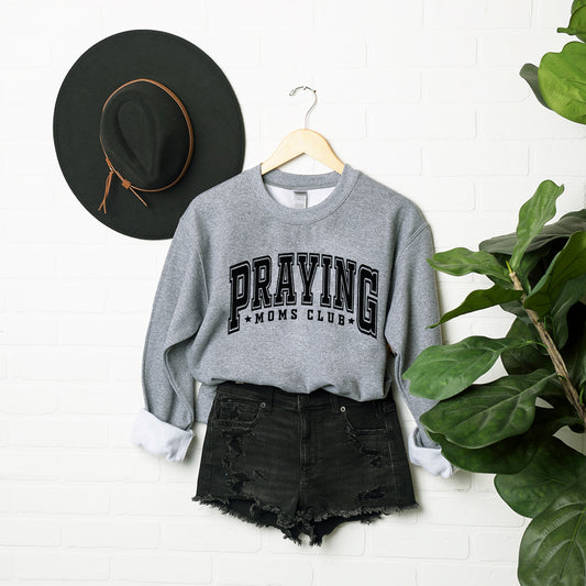 Praying Moms Club Varsity | Graphic Sweatshirt