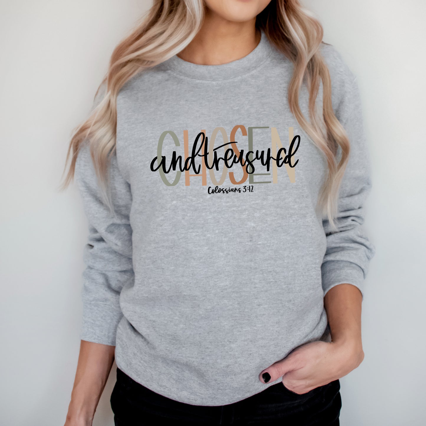 Boho Chosen And Treasured | Sweatshirt