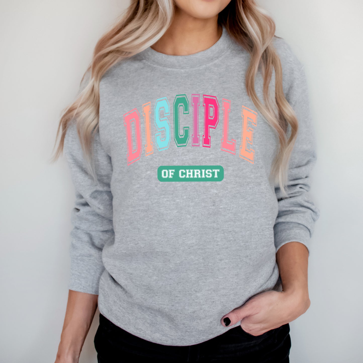 Disciple Block Colorful | Graphic Sweatshirt