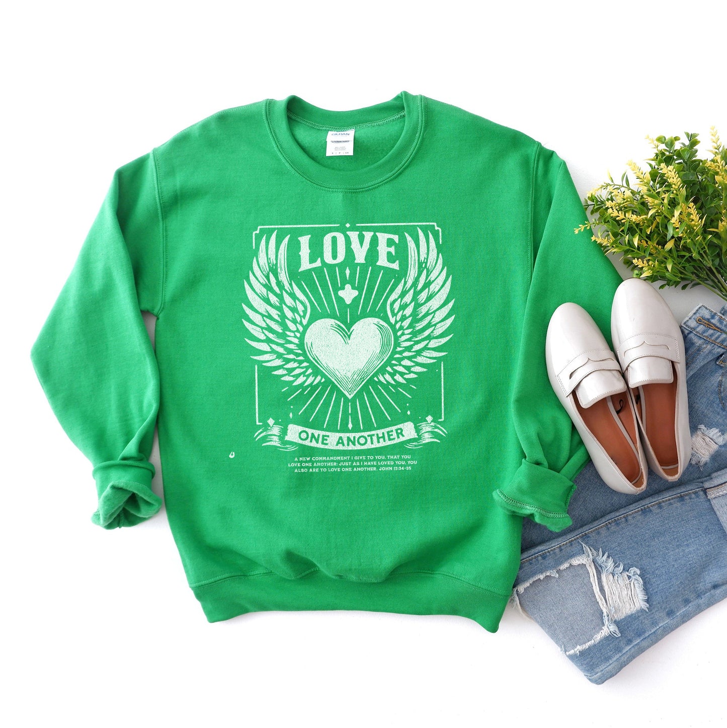 Love One Another Wings| Graphic Sweatshirt