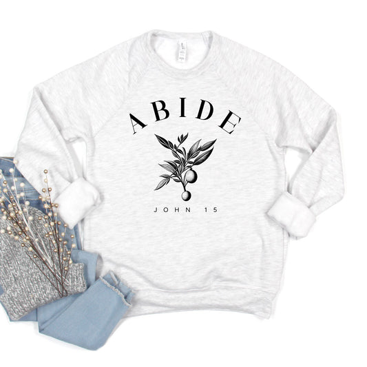 Abide Curved | Bella Canvas Sweatshirt