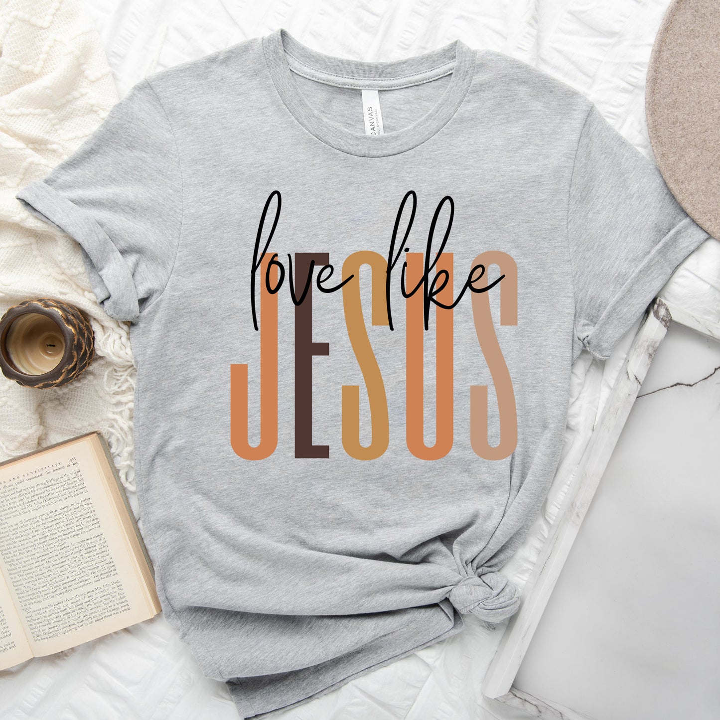 Love Like Jesus Neutrals | Short Sleeve Crew Neck