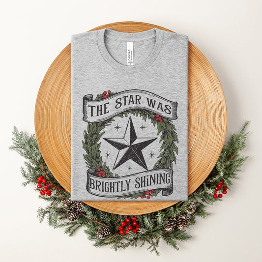 Star Brightly Shining | Short Sleeve Crew Neck