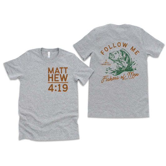 Fishers of Men | Short Sleeve Crew Neck | Front and Back Ink