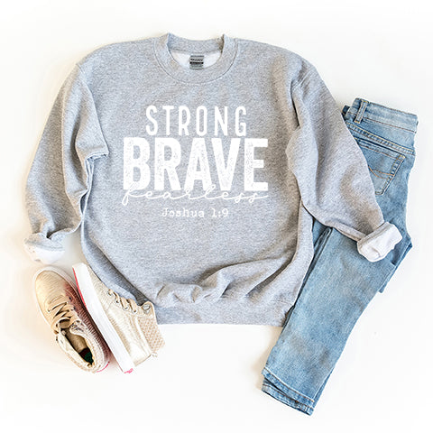 Strong Brave Fearless | Youth Sweatshirt