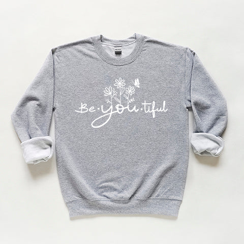 Be_You_Tiful Flowers | Youth Sweatshirt