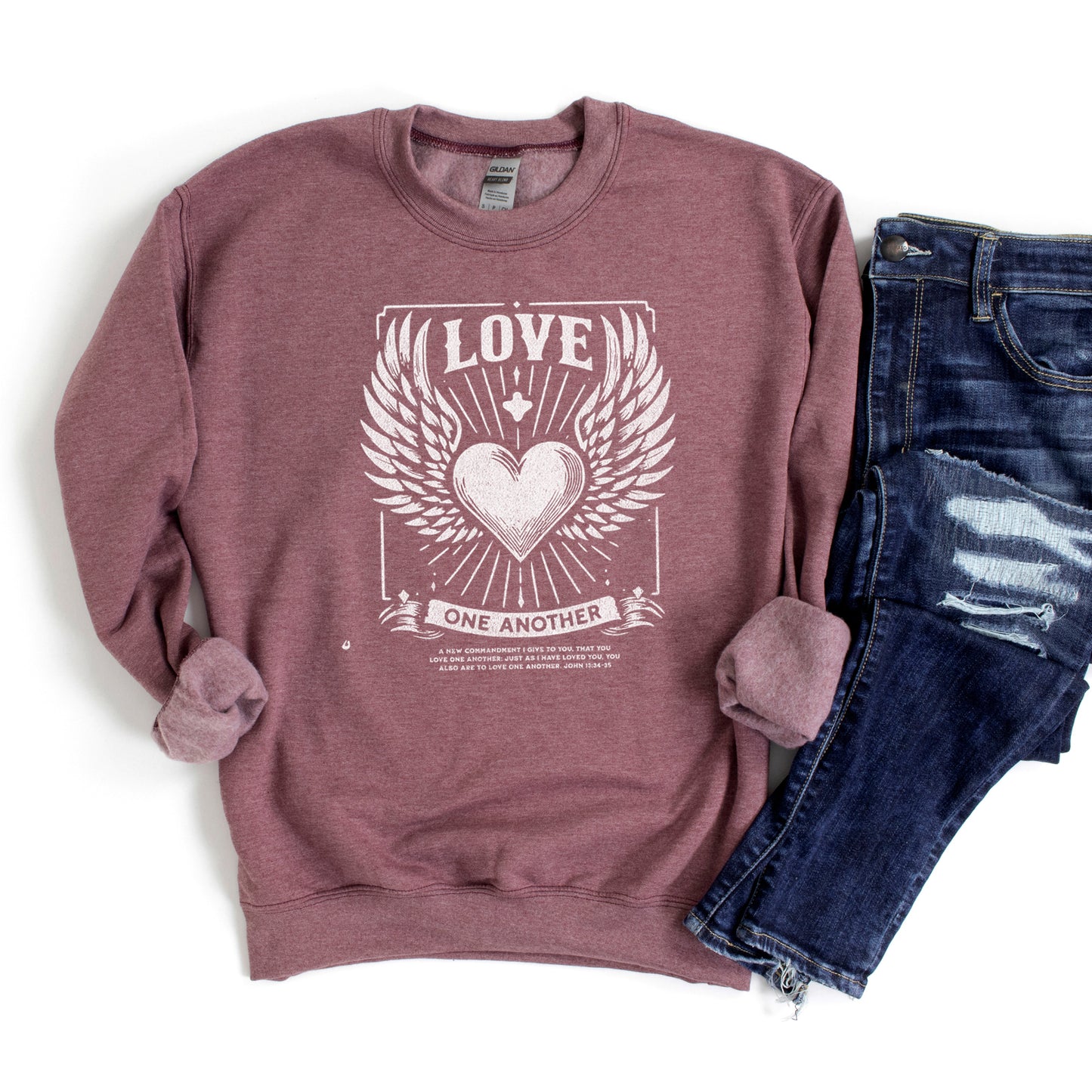 Love One Another Wings| Graphic Sweatshirt