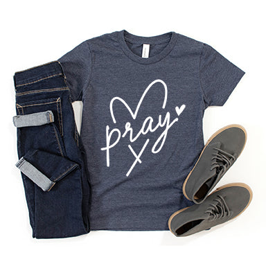 Pray Heart | Youth Short Sleeve Crew