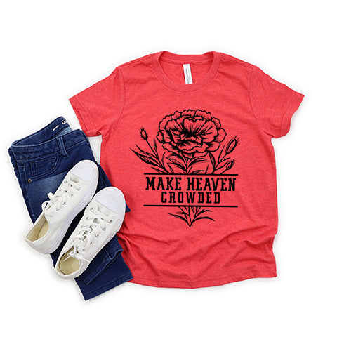 Make Heaven Crowded Flower Youth Short Sleeve Crew