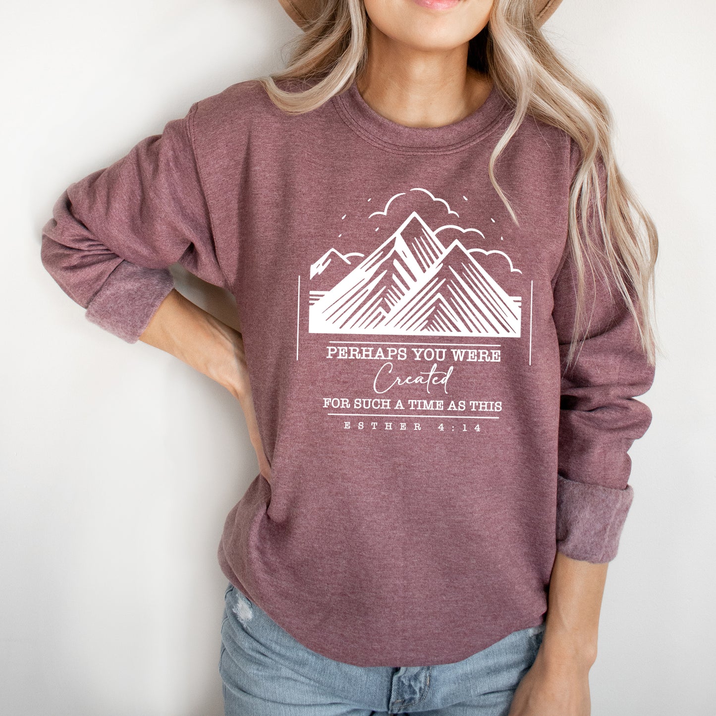 You Were Created Mountains| Graphic Sweatshirt