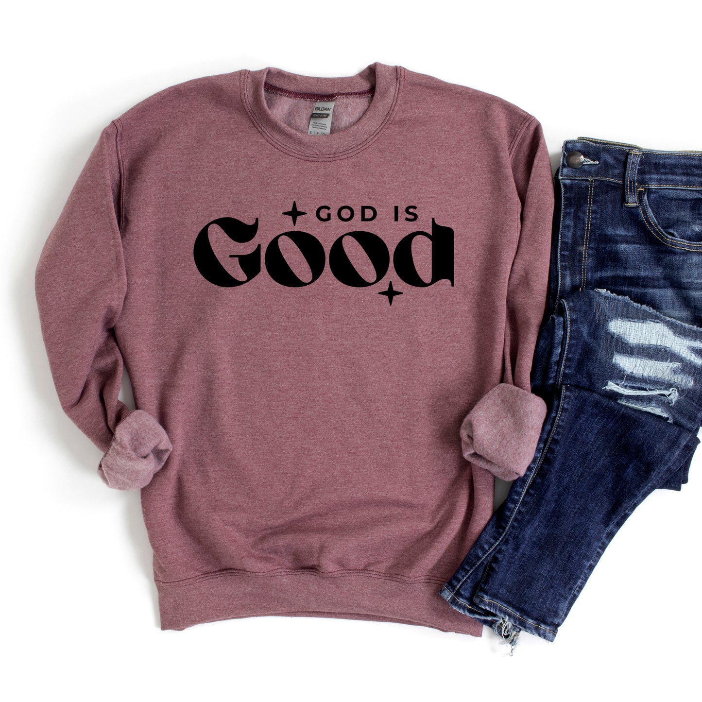God is Good Bold | Graphic Sweatshirt