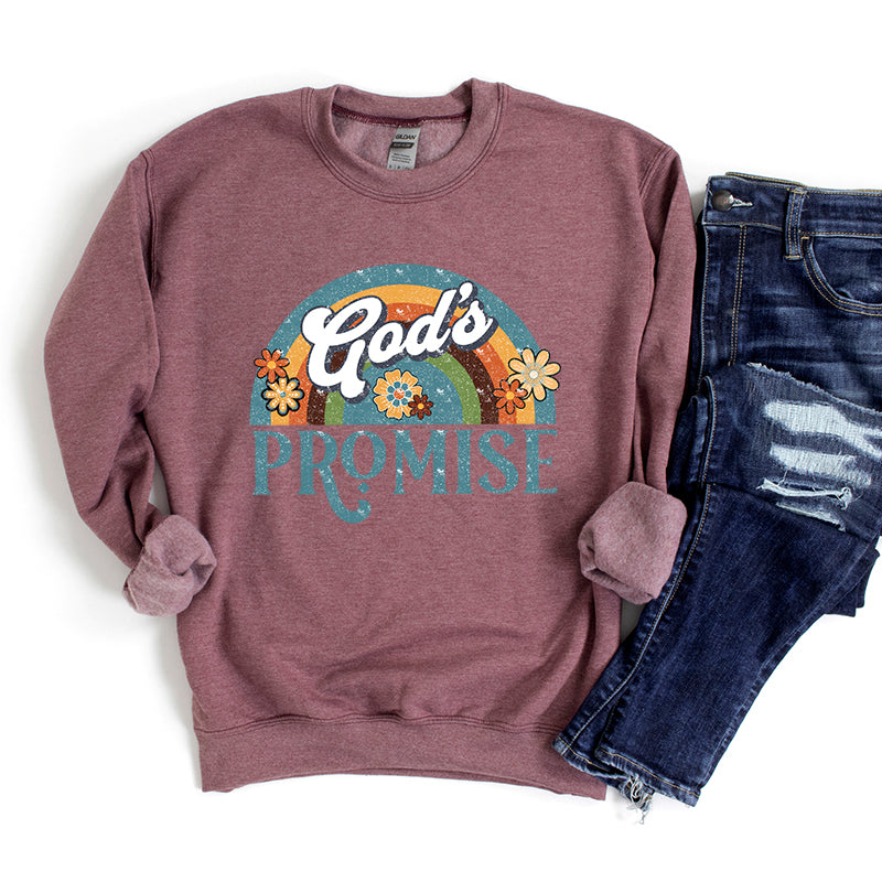 God's Promise Rainbow | Graphic Sweatshirt