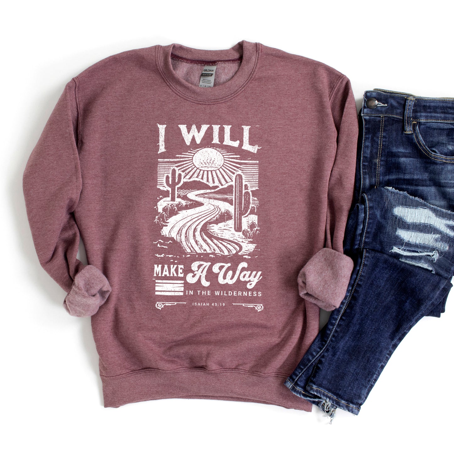 I Will Make a Way Cactus | Graphic Sweatshirt