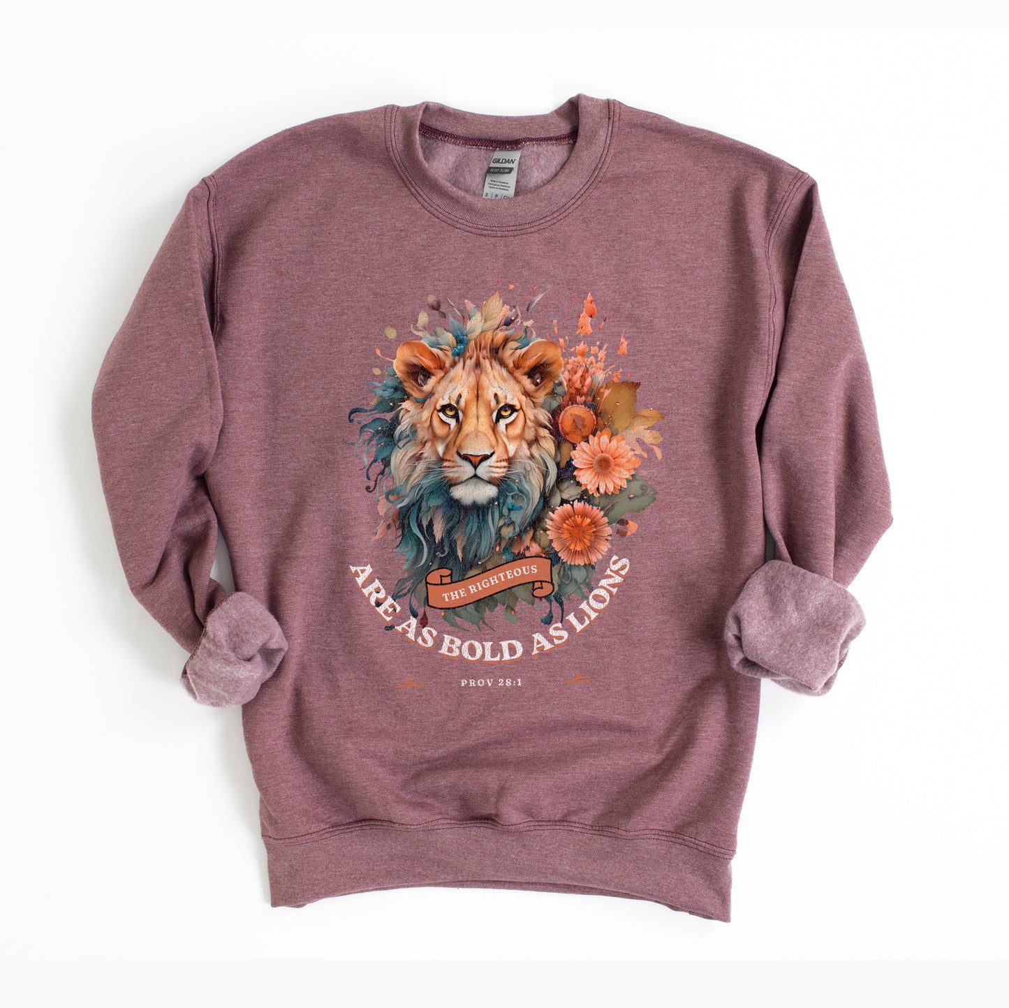 Floral Lion | Graphic Sweatshirt