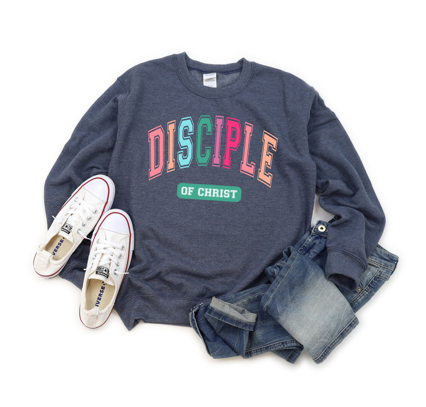 Disciple Block Colorful | Graphic Sweatshirt