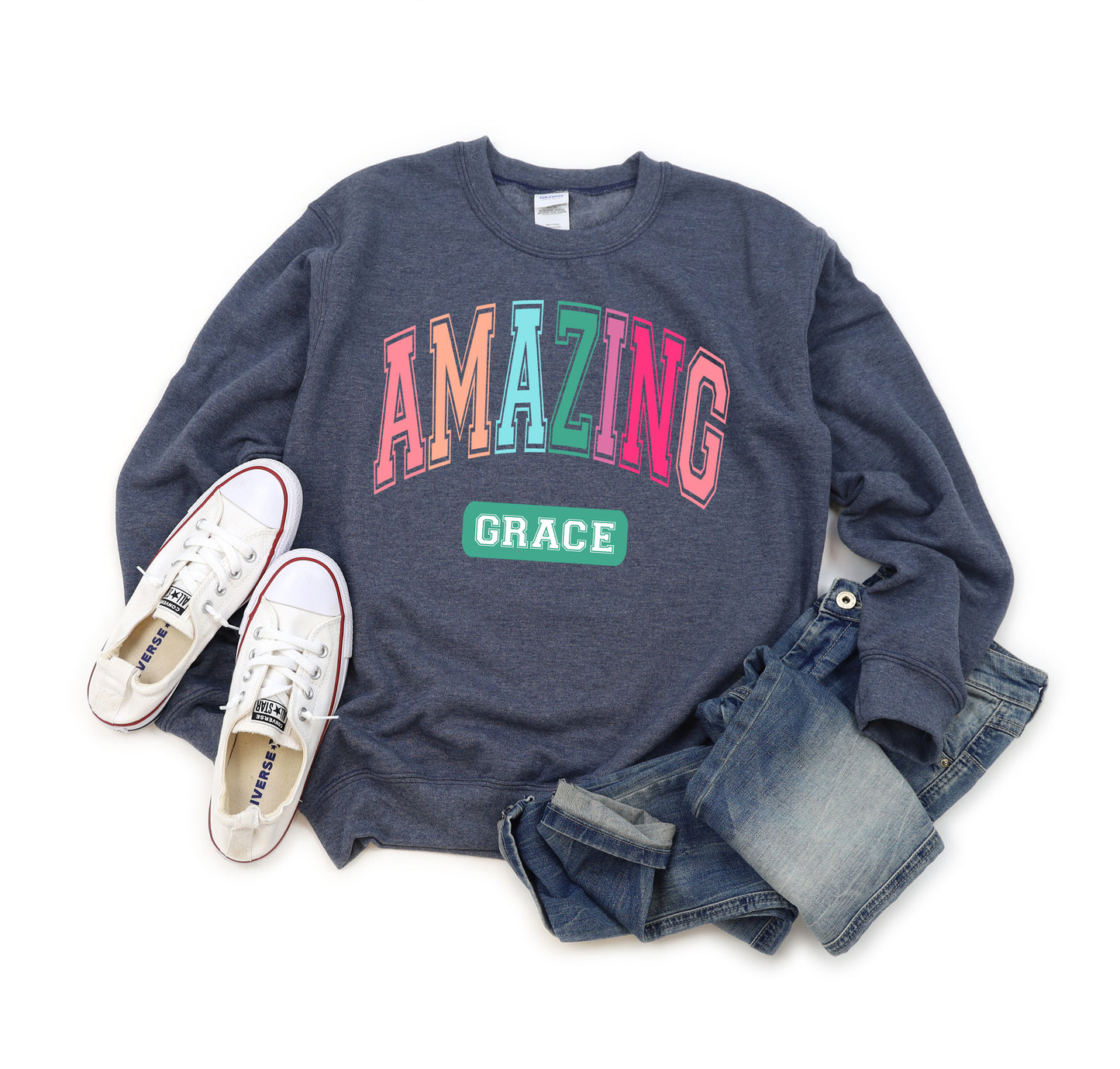 Grace Block Colorful | Graphic Sweatshirt