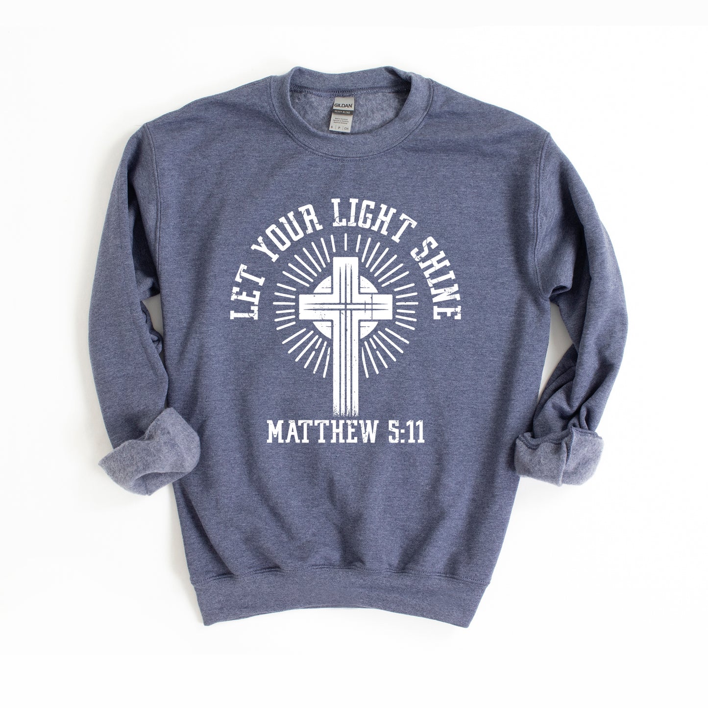 Let Your Light Shine Cross | Graphic Sweatshirt