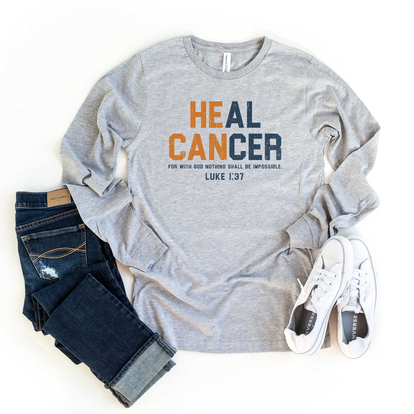 Heal Cancer | Long Sleeve Crew Neck