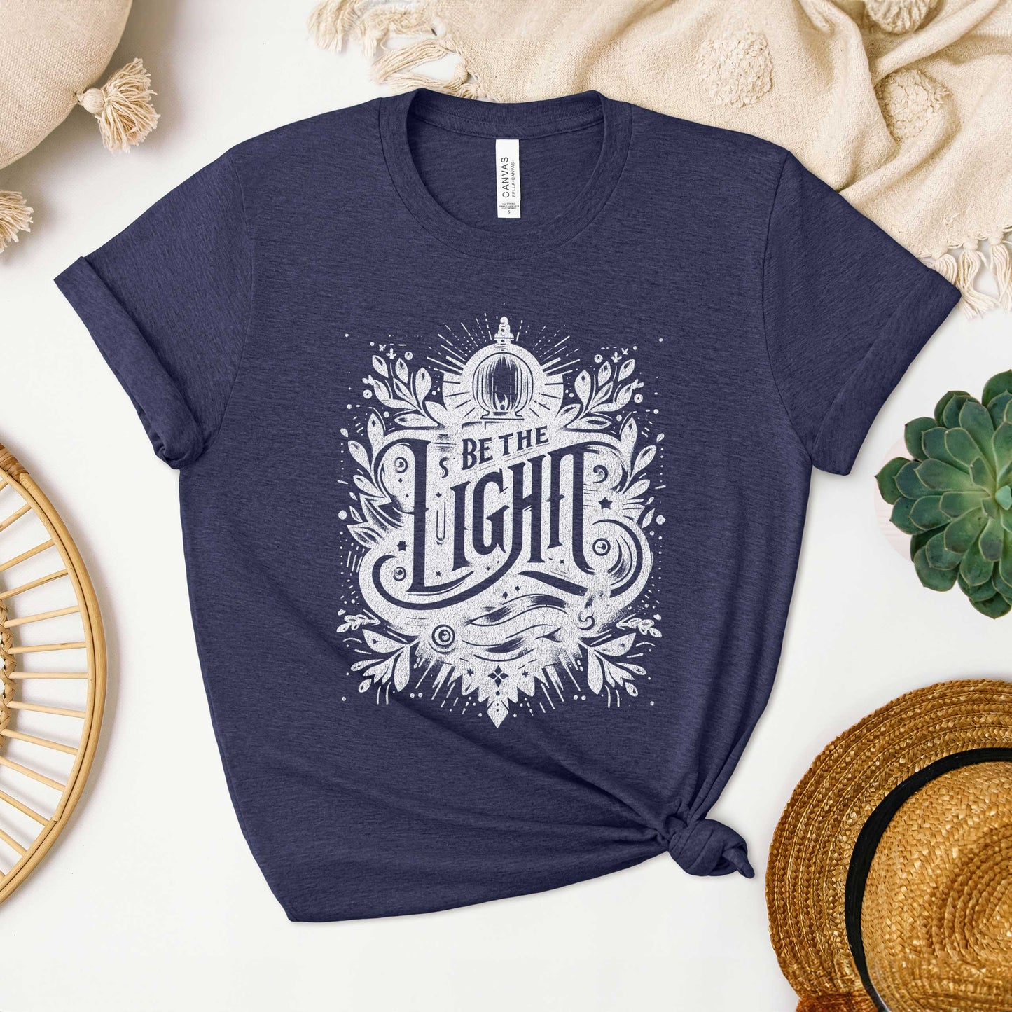 Be The Light Script | Short Sleeve Crew Neck