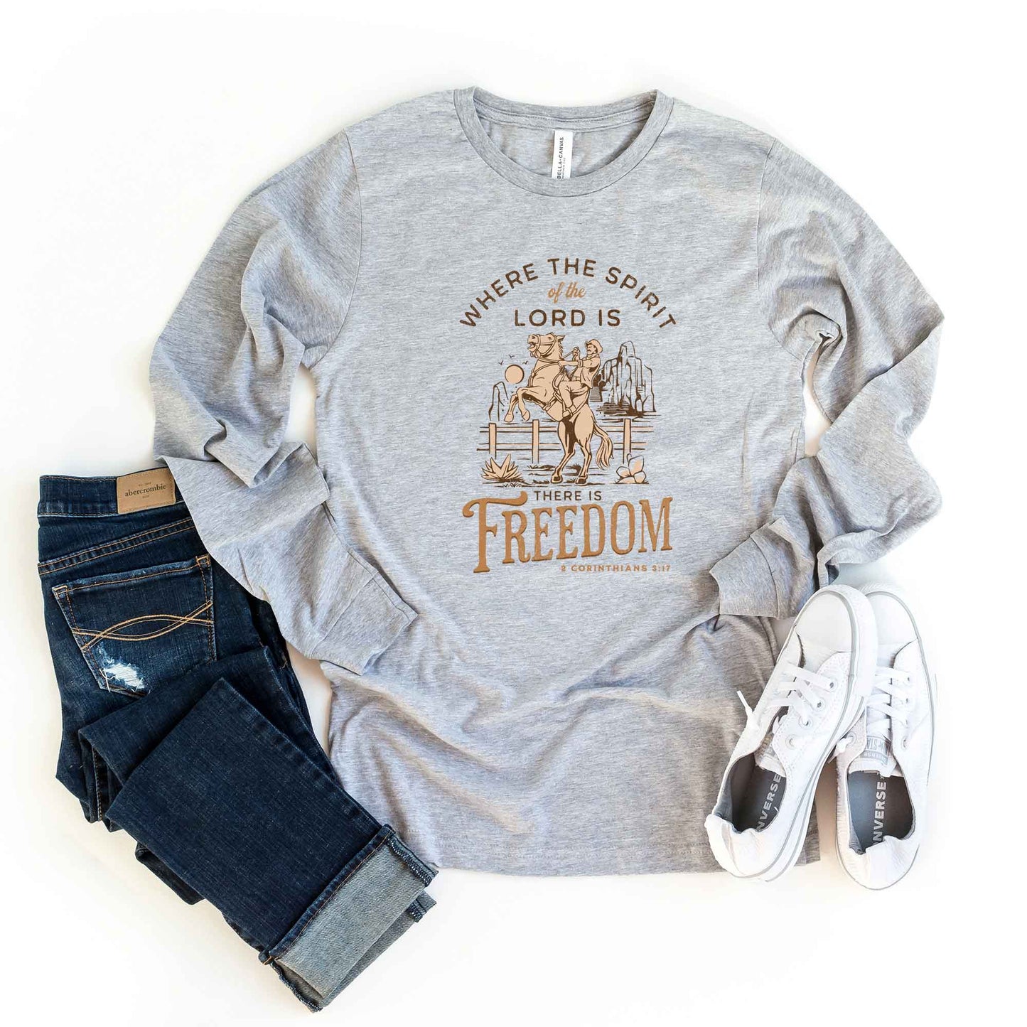 Spirit Of The Lord Freedom | Long Sleeve Crew Neck