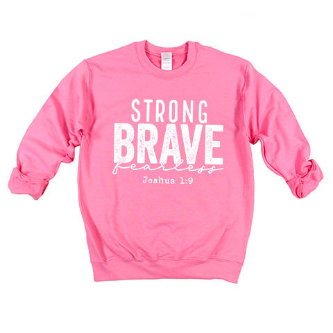 Strong Brave Fearless | Youth Sweatshirt