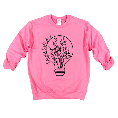 Let Your Light Shine Light Bulb | Youth Sweatshirt