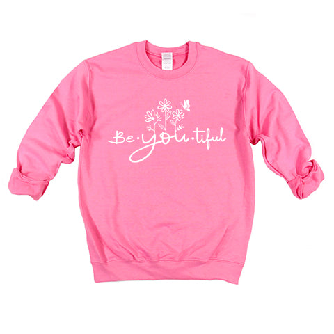 Be_You_Tiful Flowers | Youth Sweatshirt