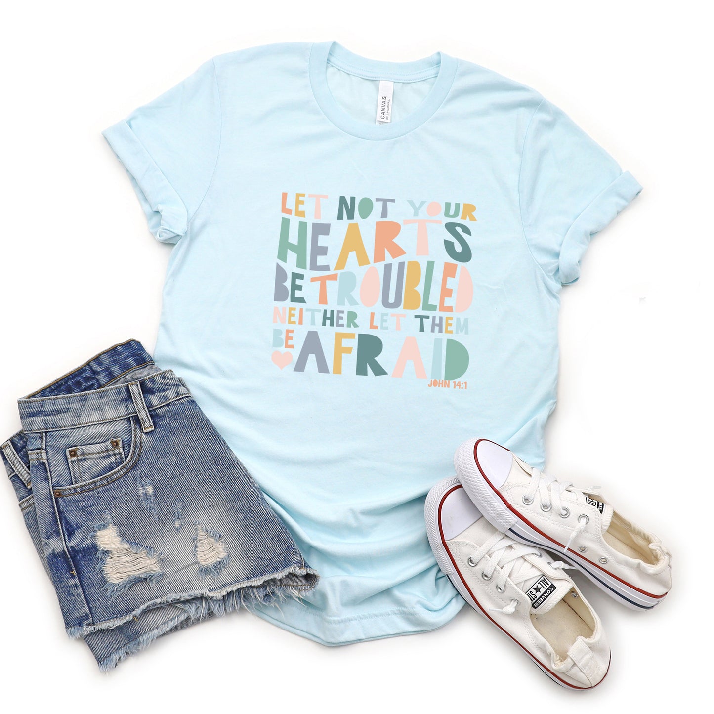 Let Not Your Hearts Be Troubled | Short Sleeve Crew Neck
