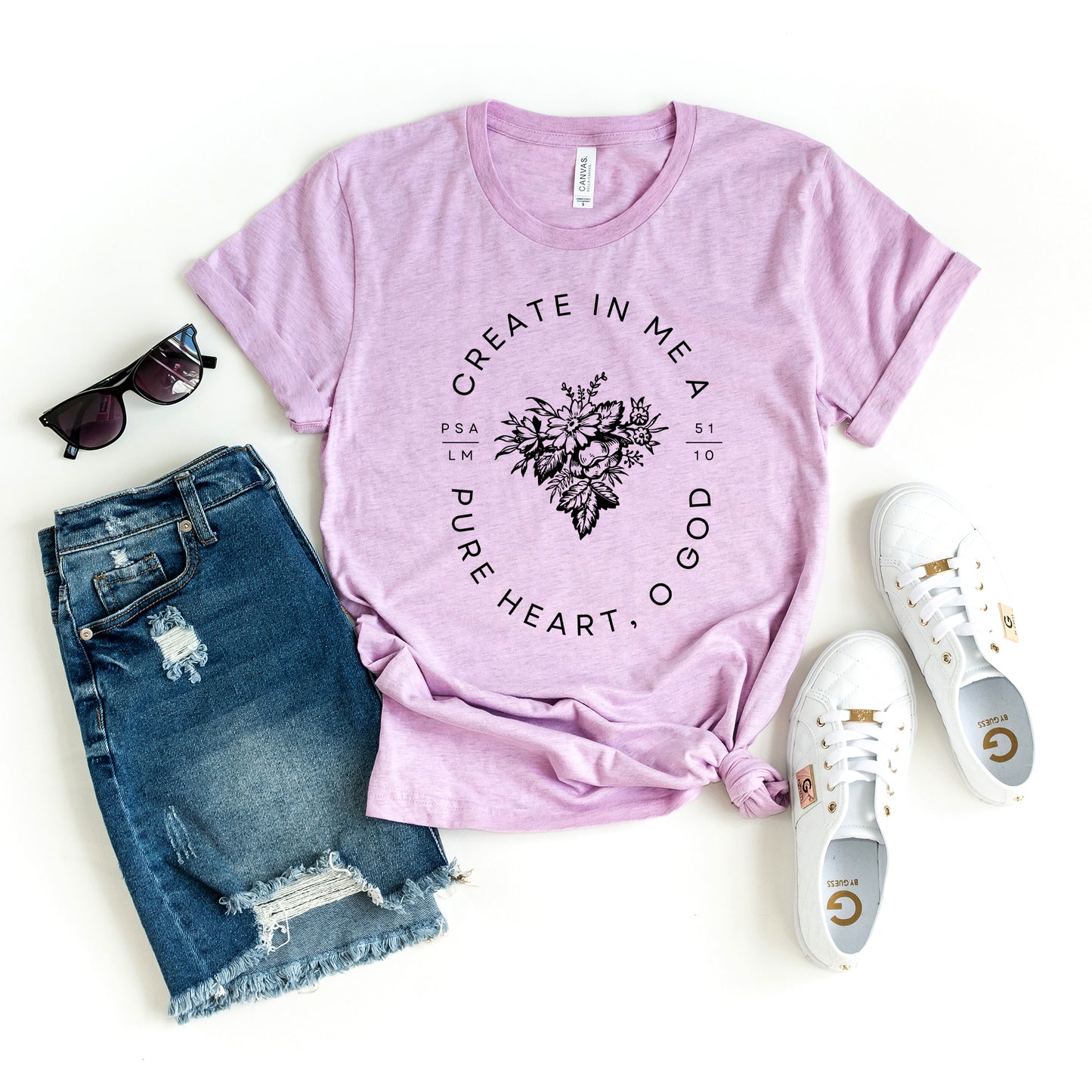 Create In Me A Pure Heart | Short Sleeve Crew Neck