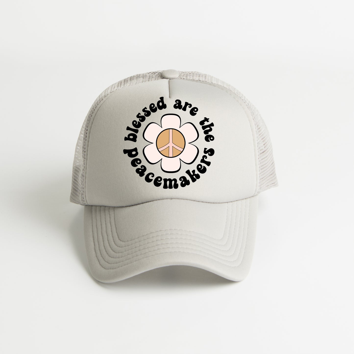 Blessed Are The Peacemakers Flowers | Foam Trucker Hat