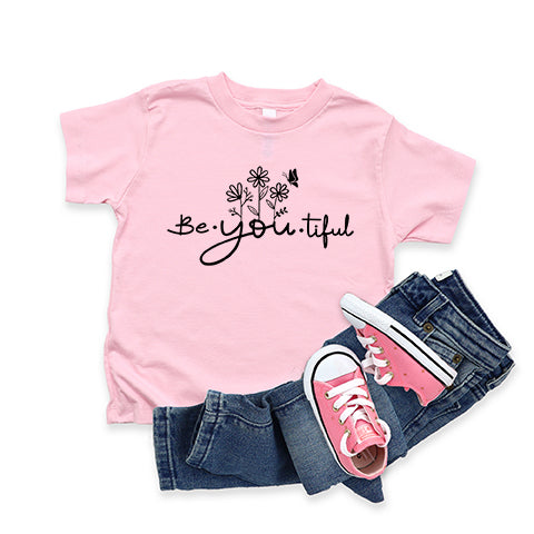 Be_You_Tiful Flowers | Youth Short Sleeve Crew