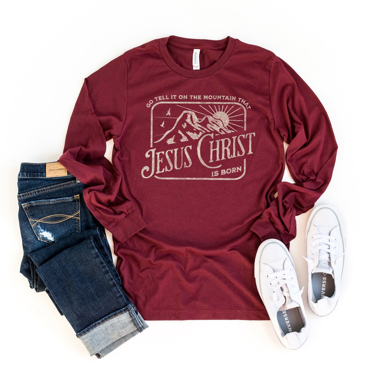 Go Tell It On The Mountain | Long Sleeve Crew Neck