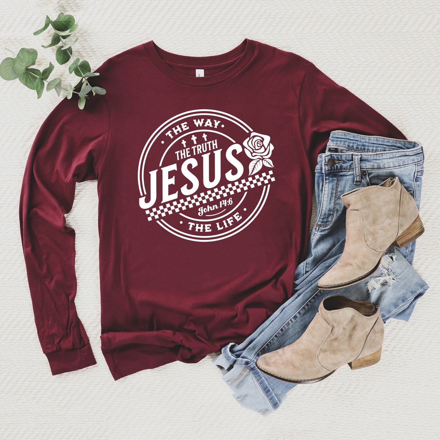 Jesus The Way | Long Sleeve Crew Neck