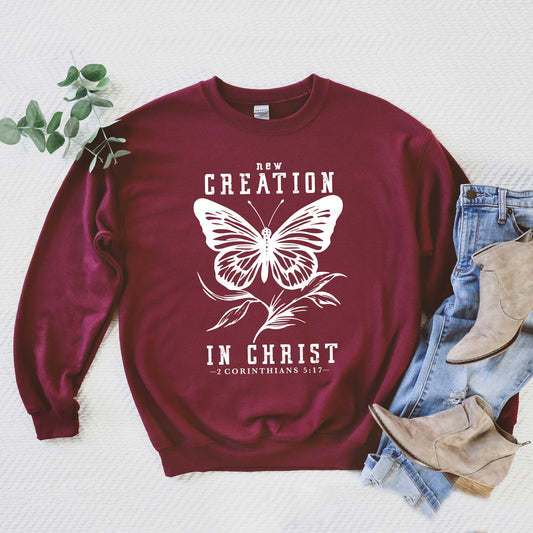 New Creation In Christ Butterfly | Sweatshirt