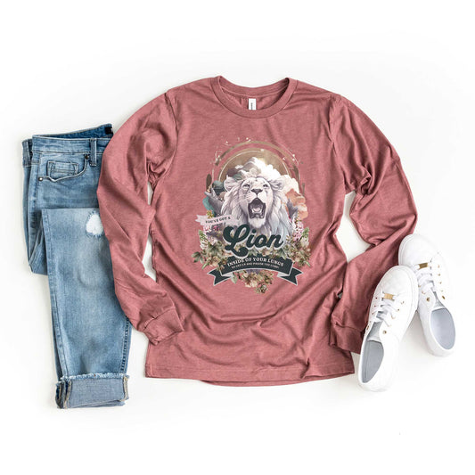 Lion In Your Lungs | Long Sleeve Crew Neck