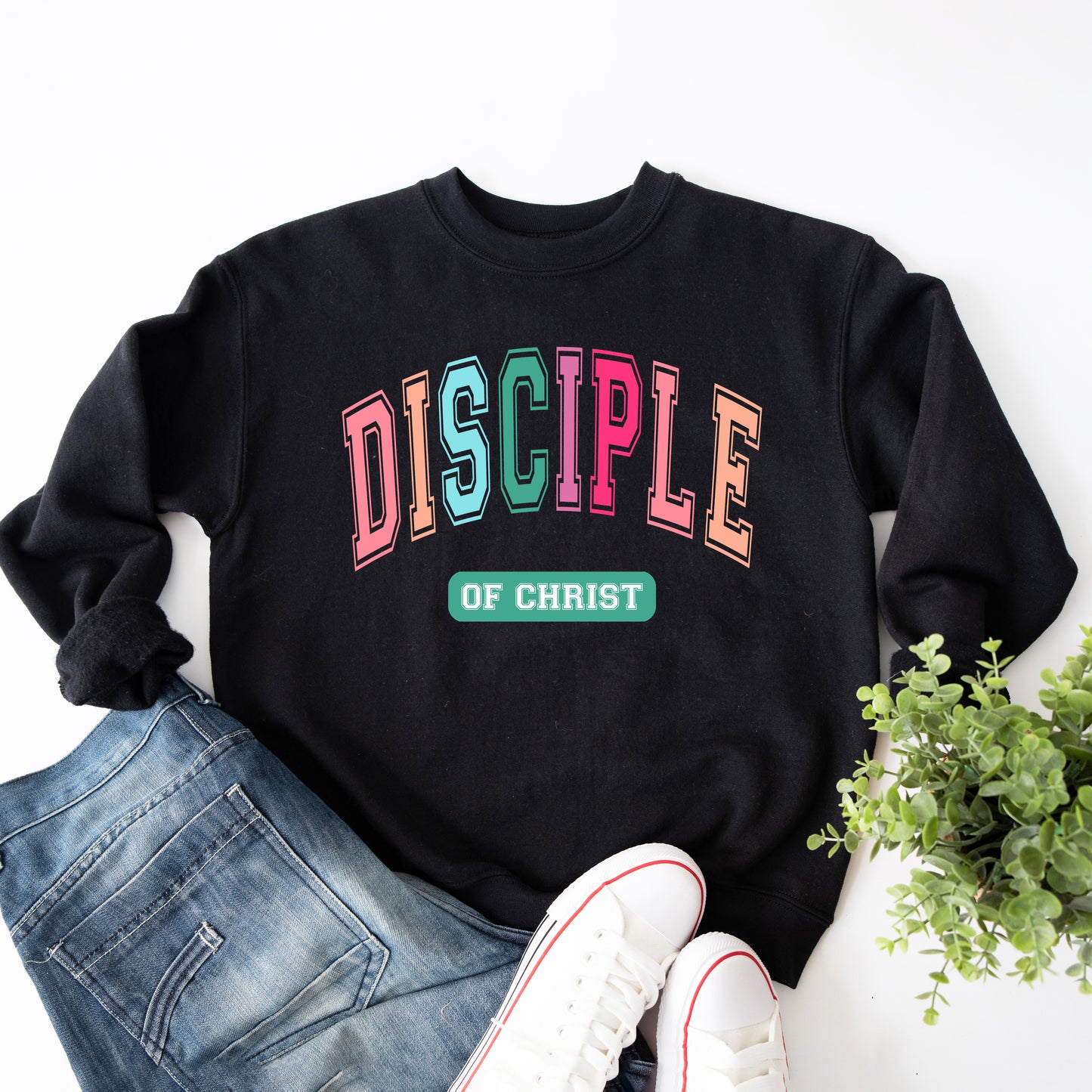 Disciple Block Colorful | Graphic Sweatshirt