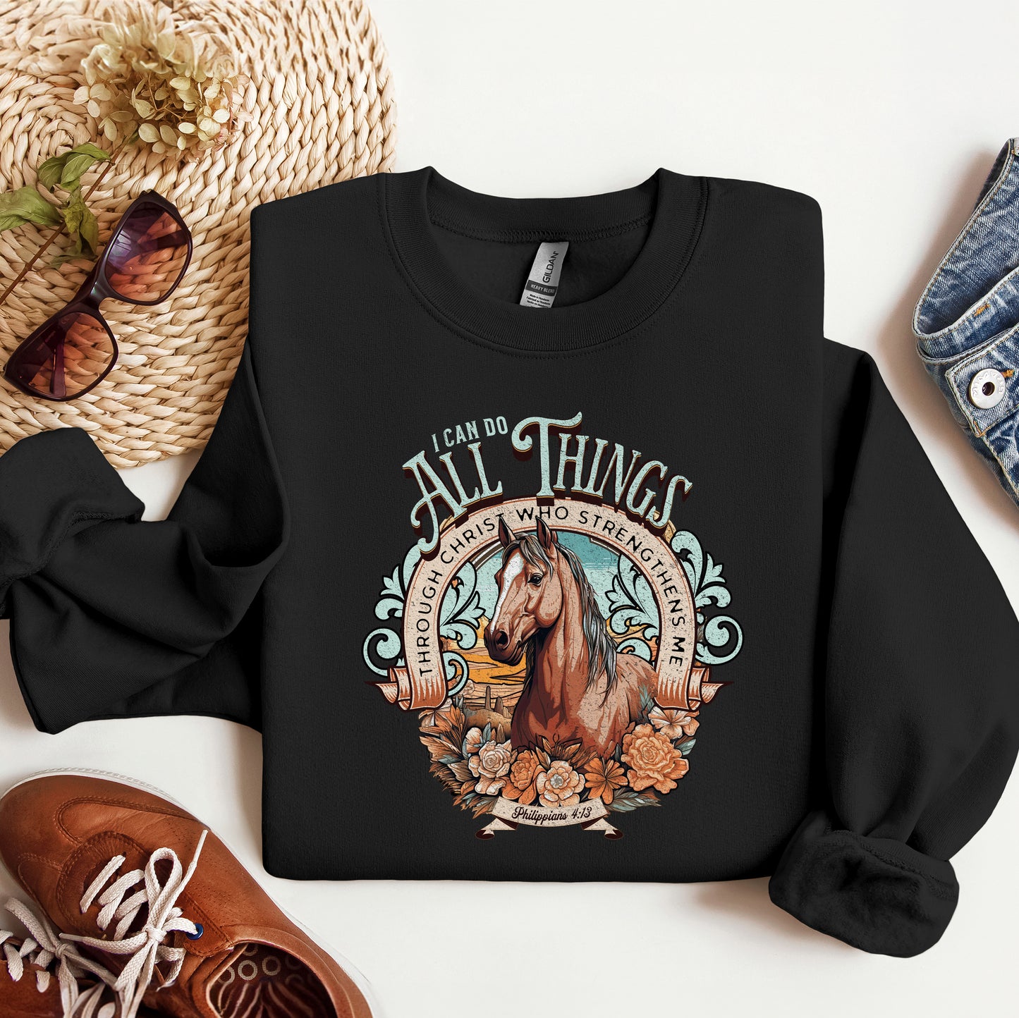 I Can Do All Things Horse | Sweatshirt