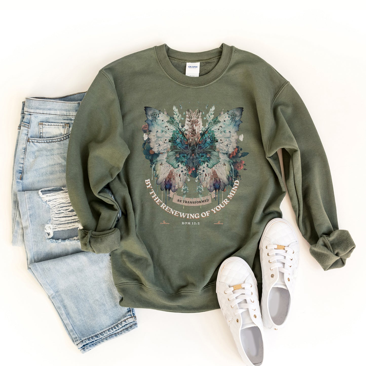 Butterfly Floral | Graphic Sweatshirt