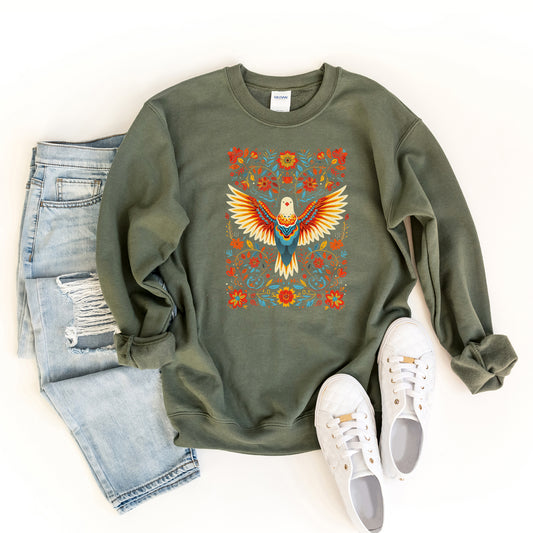 Holy Spirit Dove Floral| Graphic Sweatshirt